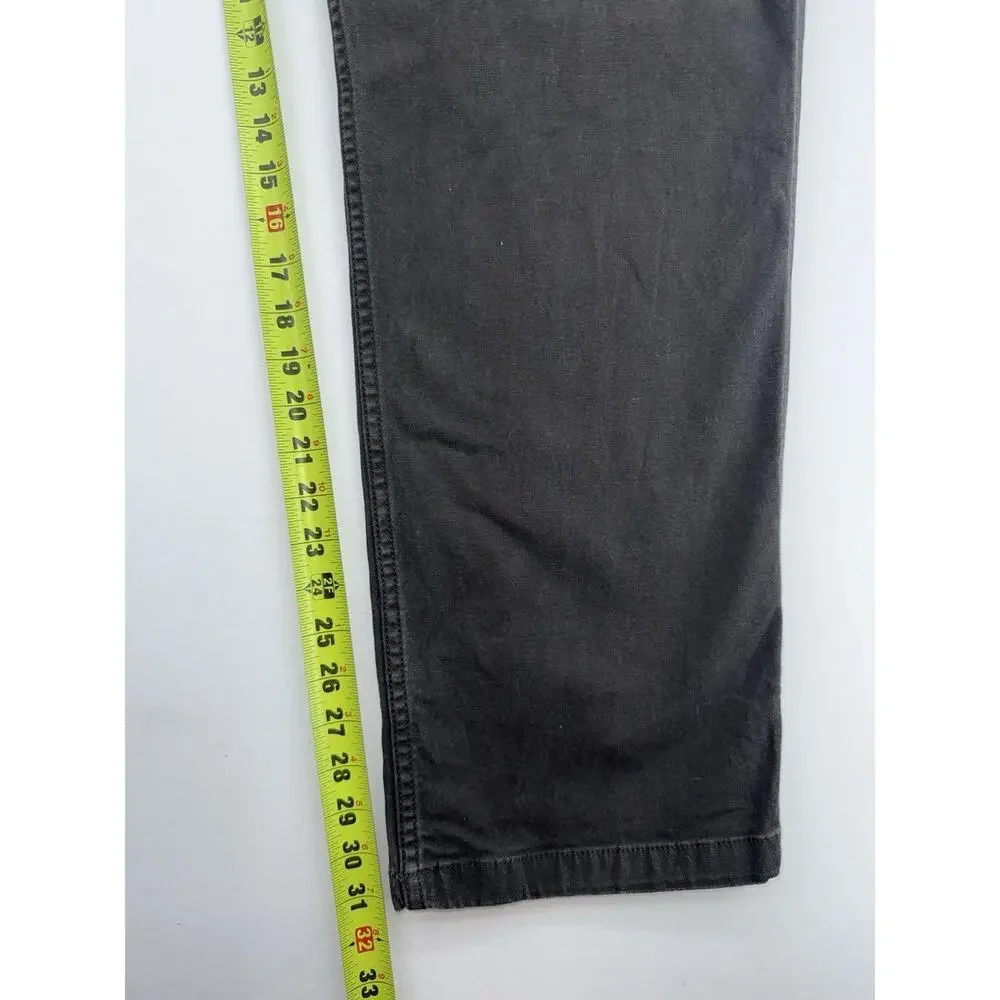 Carhartt Straight Relaxed Gray Relaxed Fit Work Cotton Men’s 38x32